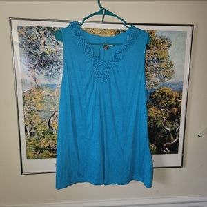 Blue, Sleeveless Top, White Stag, XL/XG